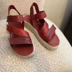 Think! Sing Bottom-Red Flatform-Size 40-Gently Used